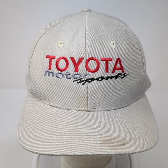 Toyota Motorsports Snapback Cap Gray One Size Adjustable Embroidered Mohr's - Picture 2 of 10